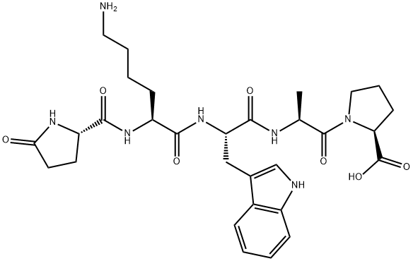 PYR-LYS-TRP-ALA-PRO, 30505-63-6, 结构式