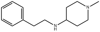 1-甲基-4-(苯乙基)氨基哌啶 结构式