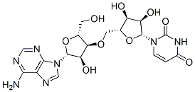 3'-O-(5'-ウリジリル)アデノシン 化学構造式