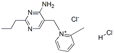 2-Picolinium, 1-[(4-amino-2-propyl-5-pyrimidinyl)methyl]-, chloride, hydrochloride ,3053-18-7,结构式