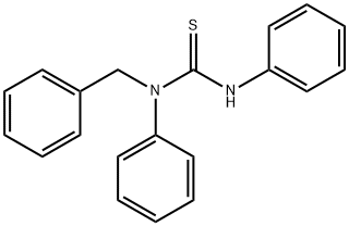 N,N'-Diphenyl-N-benzylthiourea Structure