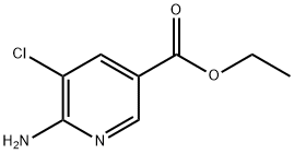 Ethyl 6-amino-5-chloronicotinate Structure