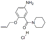 (5-amino-2-prop-2-enoxy-phenyl)-(1-piperidyl)methanone hydrochloride Structure
