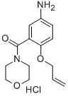4-(5-Amino-2-(2-propenyloxy)benzoyl)morpholine monohydrochloride Structure