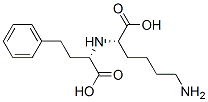 N2-(S)-1-Carboxy-3-phenylpropyl-L-lysine 化学構造式