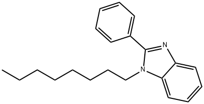 1-N-OCTYL-2-PHENYLBENZMIDAZOLE Struktur