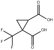 1-(三氟甲基)环丙烷-1,2-二羧酸 结构式