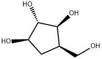 1,2,3-Cyclopentanetriol, 4-(hydroxymethyl)-, (1R,2S,3S,4R)- (9CI) Structure