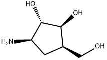 1,2-Cyclopentanediol, 3-amino-5-(hydroxymethyl)-, (1S,2S,3R,5R)- (9CI)|