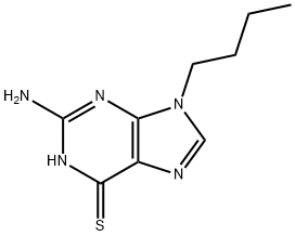 9-(n-butyl)-6-thioguanine Structure