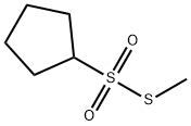 Cyclopentanesulfonothioic acid, S-methyl ester (9CI) 化学構造式