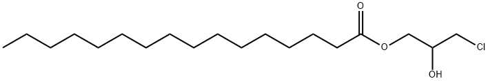 ヘキサデカン酸3-クロロ-2-ヒドロキシプロピル 化学構造式