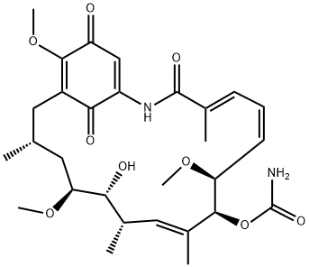 格尔德霉素, 30562-34-6, 结构式