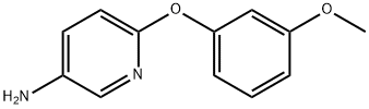 6-(3-メトキシフェノキシ)ピリジン-3-アミン 化学構造式