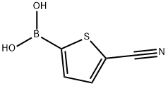 5‐シアノチオフェン‐2‐ボロン酸 化学構造式