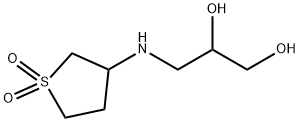 3-(1,1-DIOXO-TETRAHYDRO-1LAMBDA6-THIOPHEN-3-YL-AMINO)-PROPANE-1,2-DIOL Struktur