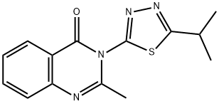 3-(5-Isopropyl-1,3,4-thiadiazol-2-yl)-2-methylquinazolin-4(3H)-one,3060-19-3,结构式