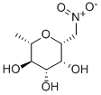 BETA-L-RHAMNOPYRANOSYL NITROMETHANE Structure