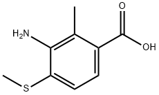 Benzoic acid, 3-amino-2-methyl-4-(methylthio)- (9CI) Struktur