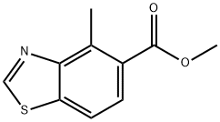 5-Benzothiazolecarboxylicacid,4-methyl-,methylester(9CI) 结构式