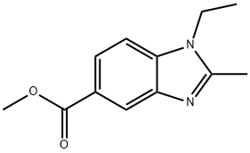 Methyl 1-ethyl-2-MethylbenziMidazole-5-carboxylate Structure