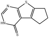 6,7-二氢-5H-环戊烷-4,5-噻吩并[2,3-D]吡啶-4-硫醇 结构式