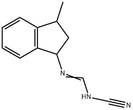 Methanimidamide, N-cyano-N-(2,3-dihydro-3-methyl-1H-inden-1-yl)- (9CI),306284-66-2,结构式