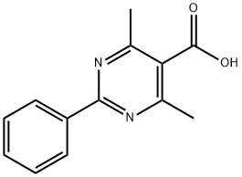 4,6-dimethyl-2-phenylpyrimidine-5-carboxylic acid Structure