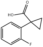 (2-氟苯基)环丙基羧酸,306298-00-0,结构式