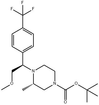 (S)-tert-butyl 4-((R)-2-Methoxy-1-(4-(trifluoroMethyl)phenyl)ethyl)-3-Methylpiperazine-1-carboxylate|306298-24-8