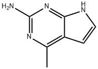 1H-Pyrrolo[2,3-d]pyrimidin-2-amine, 4-methyl- (9CI) Struktur