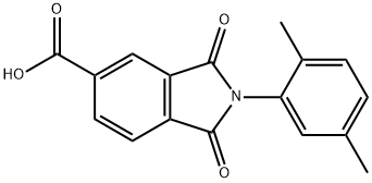2-(2,5-二甲基苯基)-1,3-二氧代-2,3-二氢-1H-异吲哚-5-羧酸, 306320-92-3, 结构式