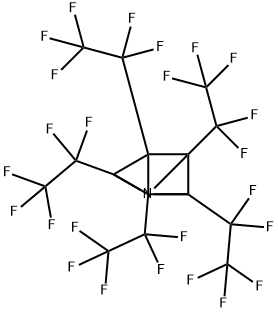 2,3,4,5,6-Pentakis(pentafluoroethyl)-1-azatetracyclo[2.2.0.02,6.03,5]hexane,30649-87-7,结构式