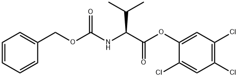 2,4,5-trichlorophenyl N-[(benzyloxy)carbonyl]-L-valinate  Structure