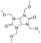 2,4,6,8-tetrakis(methoxymethyl)-2,4,6,8-tetrazabicyclo[3.3.0]octane-3, 7-dione,30663-28-6,结构式