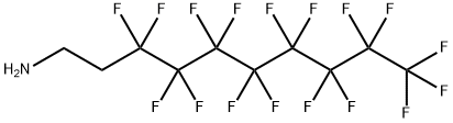 3,3,4,4,5,5,6,6,7,7,8,8,9,9,10,10,10-十七氟-1-癸胺, 30670-30-5, 结构式