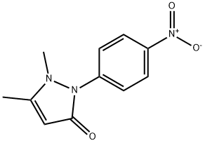 2,3-dimethyl-1-(4-nitrophenyl)-3-pyrazolin-5-one Structure