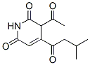 (-)-3-Acetyl-4-(3-methyl-1-oxobutyl)-2,6(1H,3H)-pyridinedione,30674-34-1,结构式