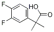 2-(3,4-ジフルオロフェニル)-2-メチルプロパン酸 化学構造式