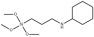 [3-(シクロヘキシルアミノ)プロピル]トリメトキシシラン 化学構造式