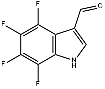 4,5,6,7-TETRAFLUOROINDOLE-3-CARBOXALDEHYDE Struktur