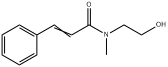 N-(2-Hydroxyethyl)-N-methyl-3-phenylpropenamide Struktur