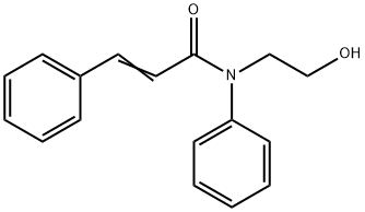 N-(2-Hydroxyethyl)-N,3-diphenylpropenamide Structure