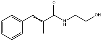 N-(2-Hydroxyethyl)-2-methyl-3-phenylpropenamide 结构式