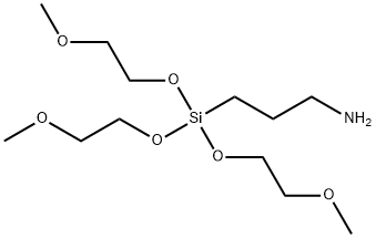3-[tris(2-methoxyethoxy)silyl]propylamine 结构式