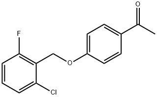 1-{4-[(2-氯-6-氟苄基)氧基]苯基}-1-乙酮,306934-77-0,结构式