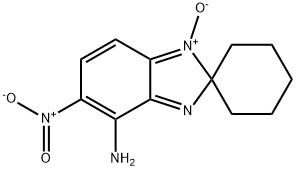 5-NITROSPIRO[BENZIMIDAZOLE-2,1'-CYCLOHEXAN]-4-AMINE 1-OXIDE Structure
