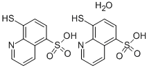 8-SULFANYL-5-QUINOLINESULFONIC ACID HEMIHYDRATE Struktur