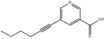 5-HEX-1-YNYLNICOTINIC ACID Structure