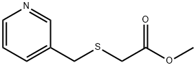 METHYL 2-[(3-PYRIDYLMETHYL)THIO]ACETATE 化学構造式